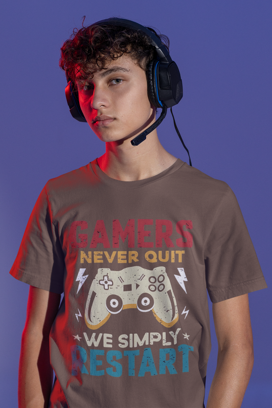 SCUBAAA Men's Gamers Half Sleeve T-Shirt