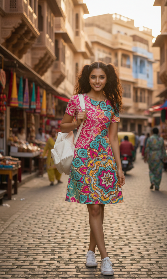 Boho Chakra line Dress