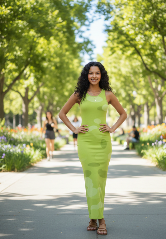 Lime Muse Bodycon Dress