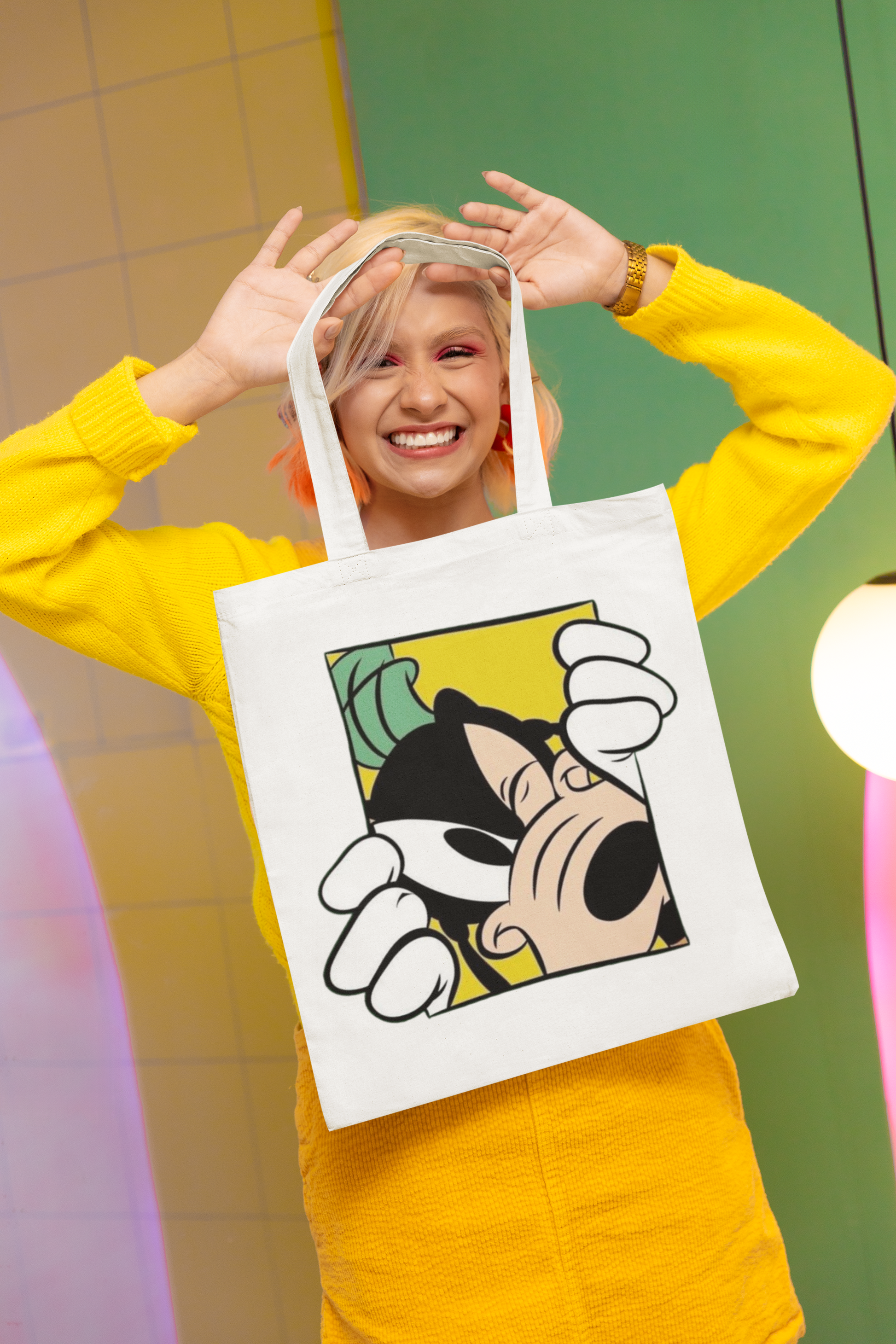 SCUBAAA Goofy Tote Zipper Bag