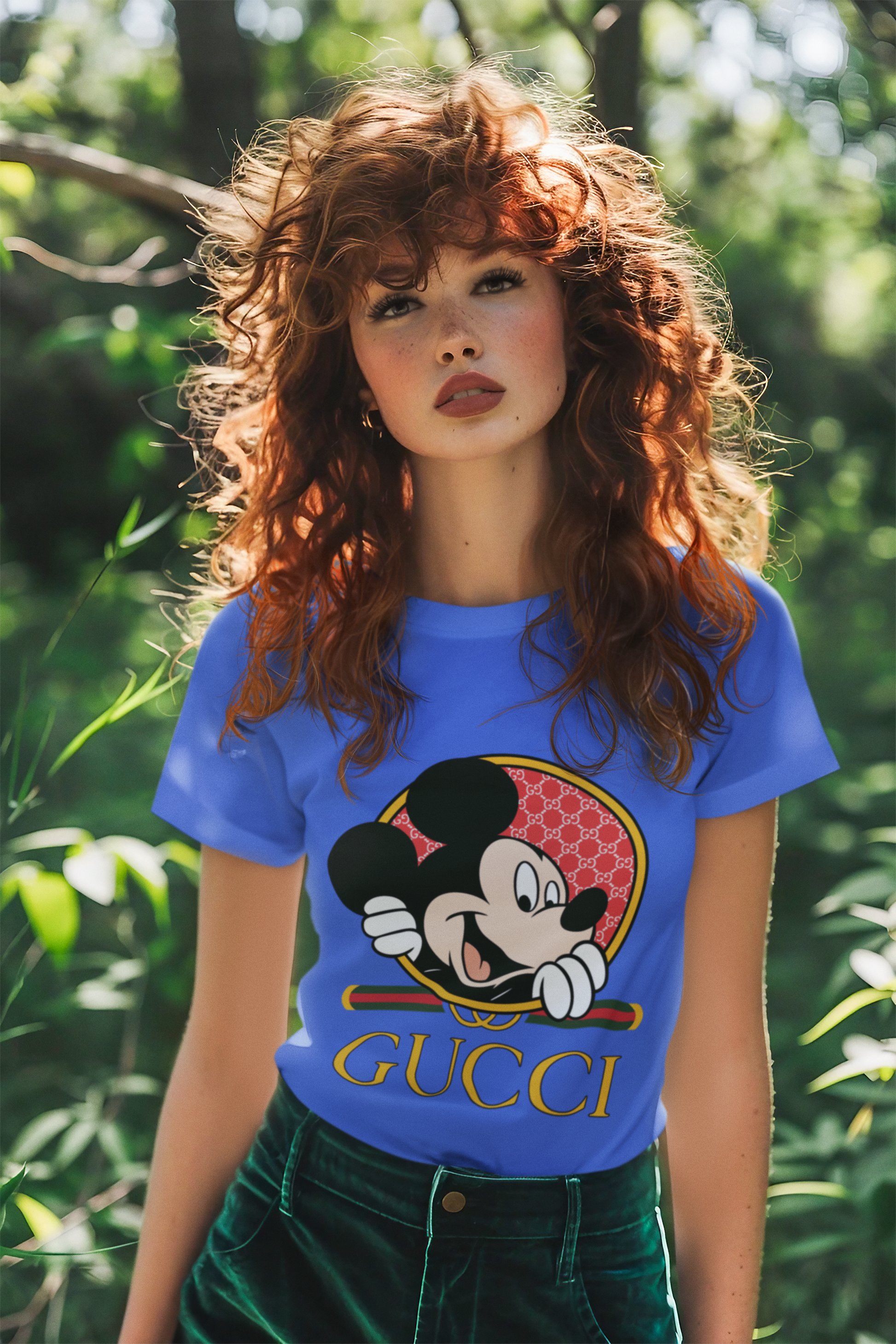 SCUBAAA Woman's Half Sleeve Mickey Mouse Regular Fit Tshirt