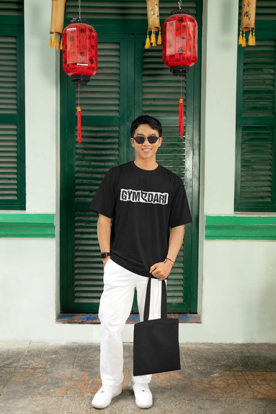 SCUBAAA Men's Gym-A-Dari Oversized Half Sleeve T-shirt