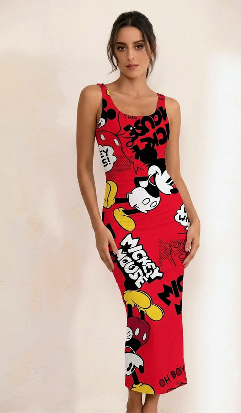 Micky Mouse Bodycon Dress