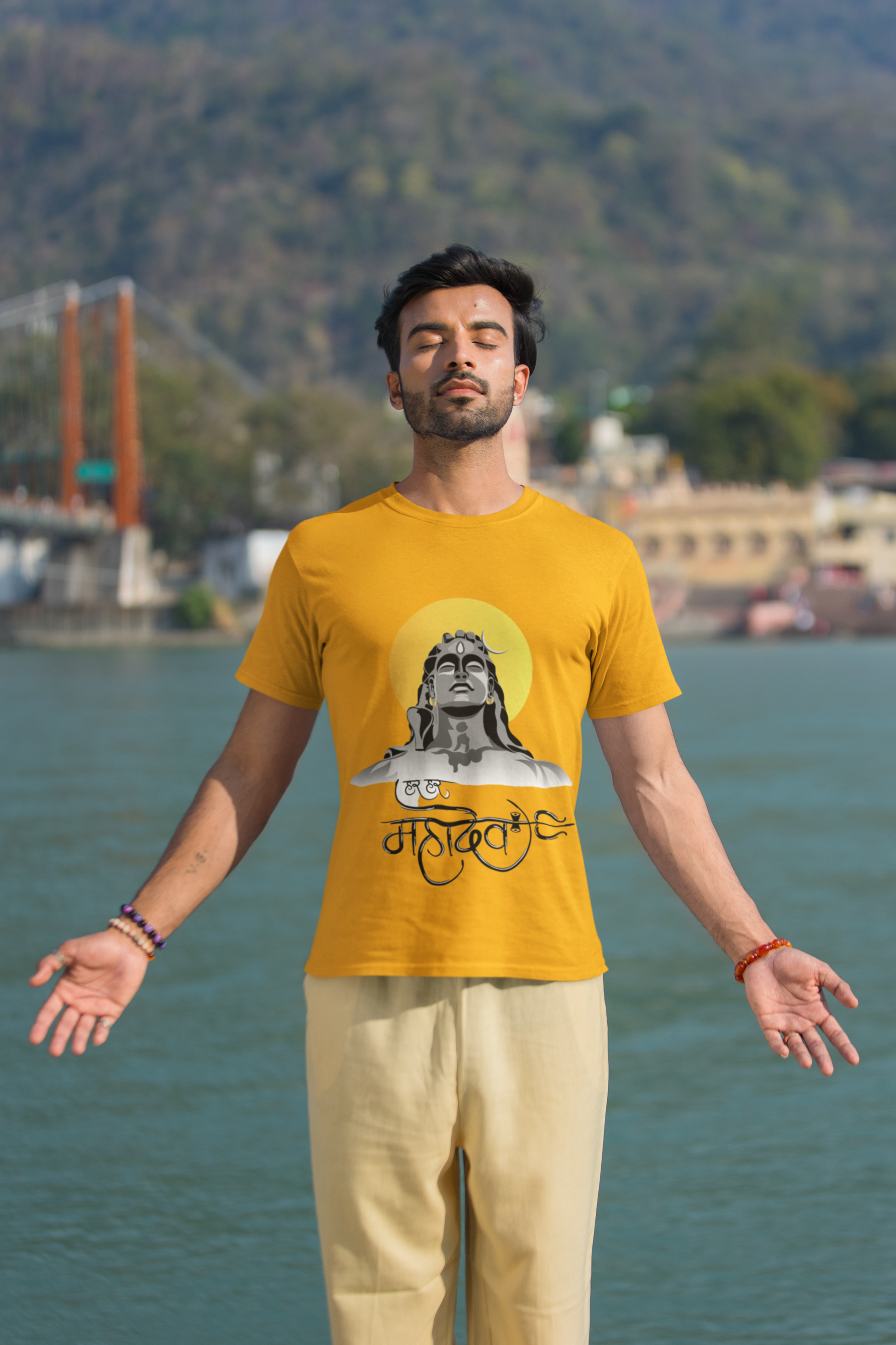 SCUBAAA ADIYOGI Men's Round Neck Classic T-Shirt