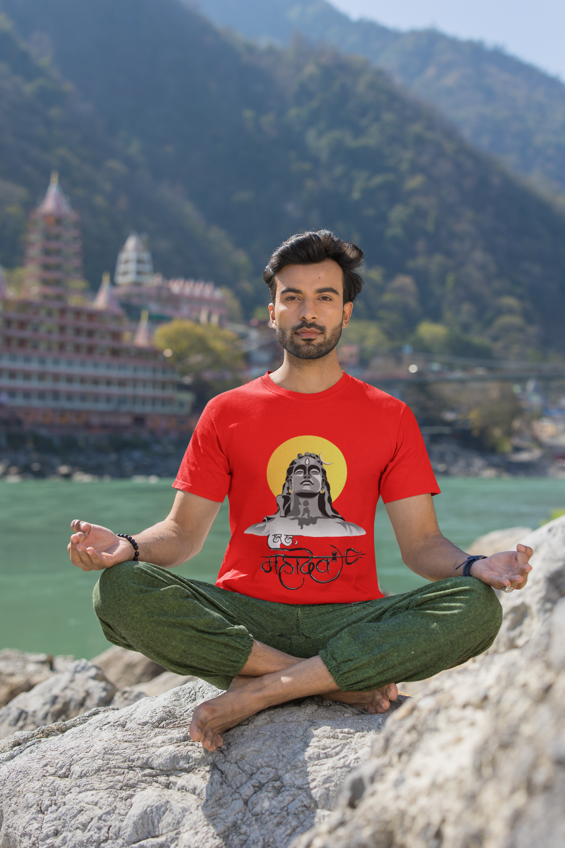 SCUBAAA ADIYOGI Men's Round Neck Classic T-Shirt