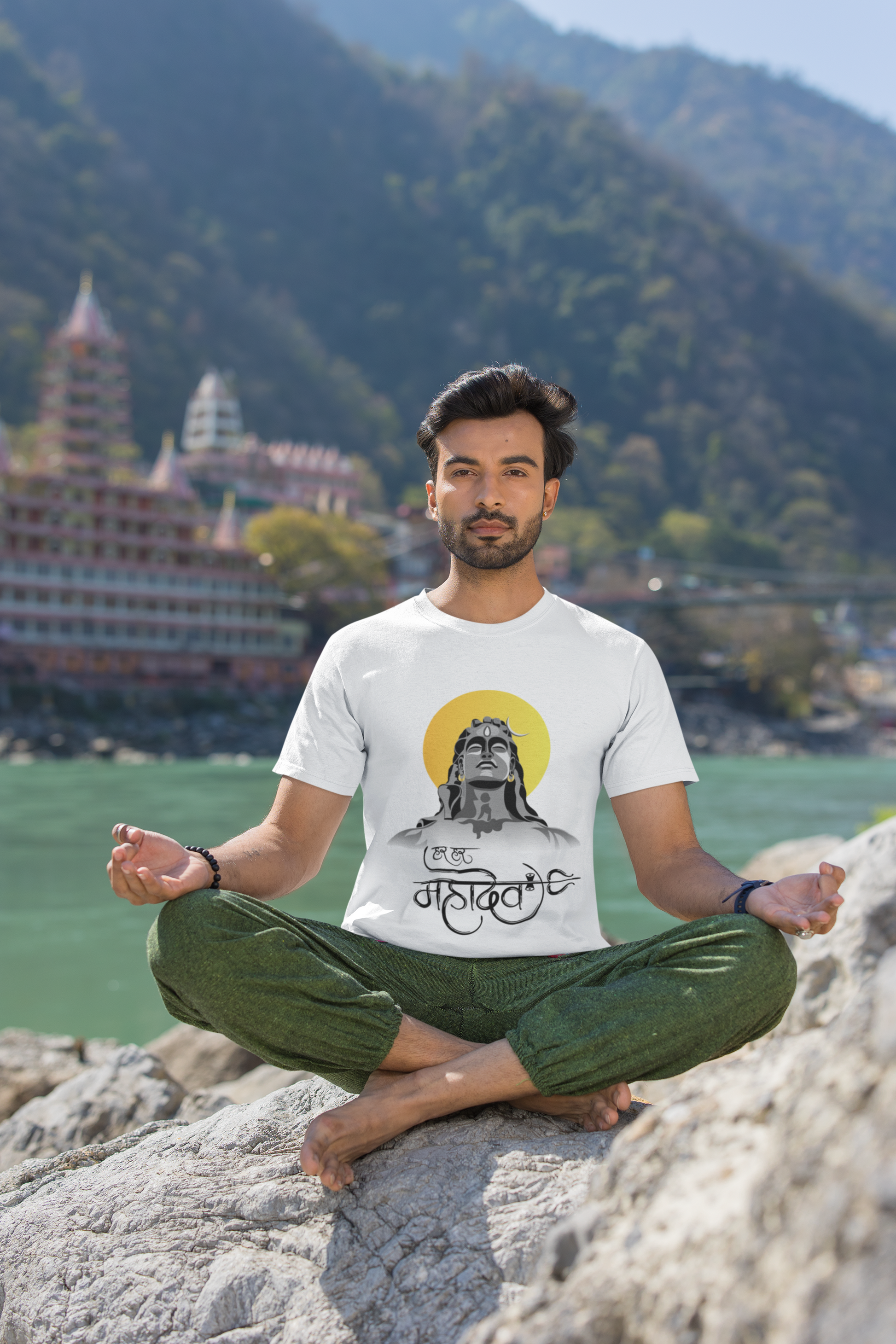 SCUBAAA ADIYOGI Men's Round Neck Classic T-Shirt