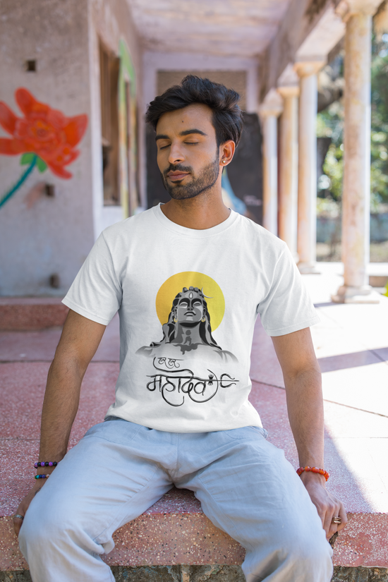 SCUBAAA ADIYOGI Men's Round Neck Classic T-Shirt