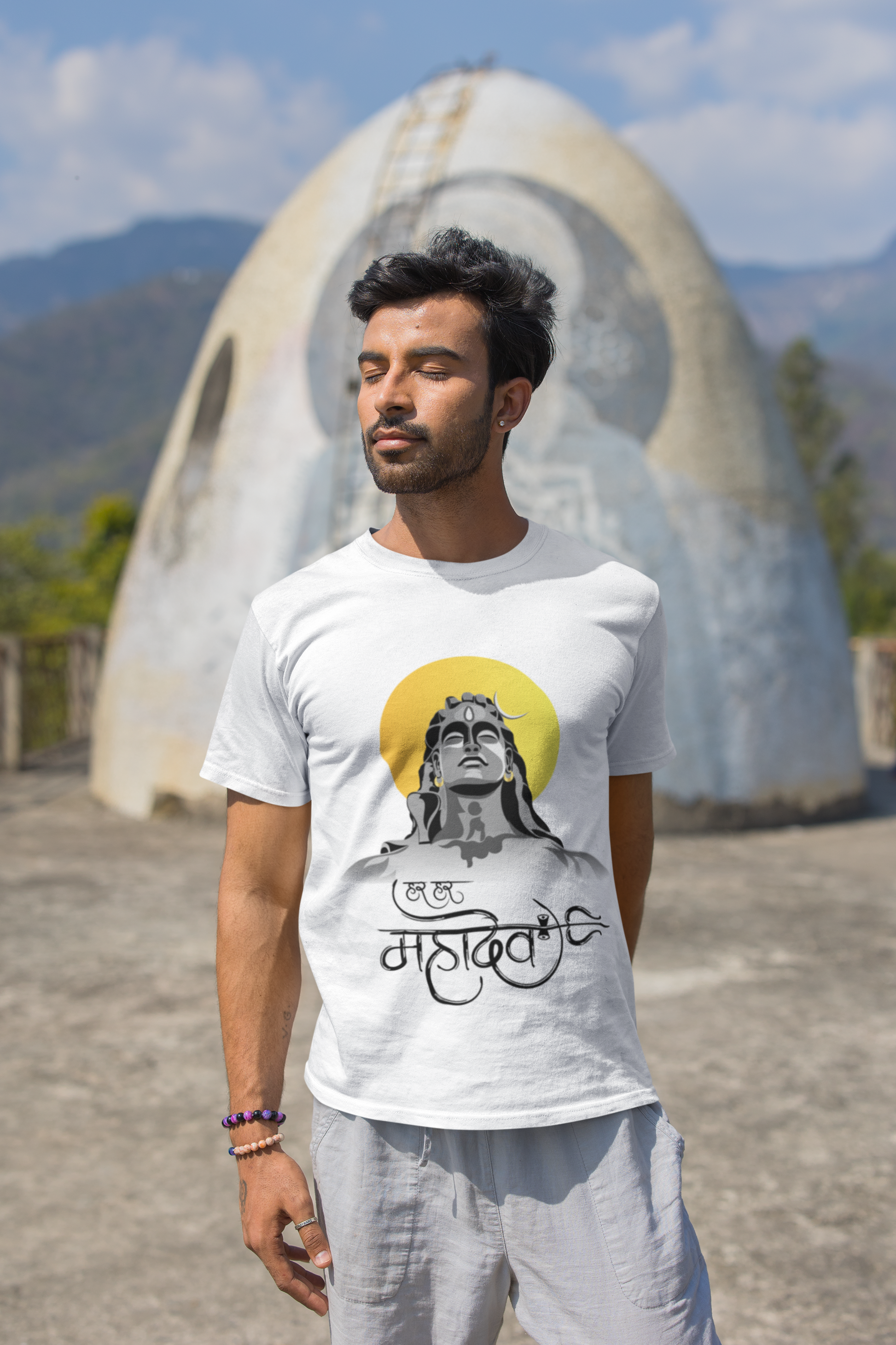 SCUBAAA ADIYOGI Men's Round Neck Classic T-Shirt