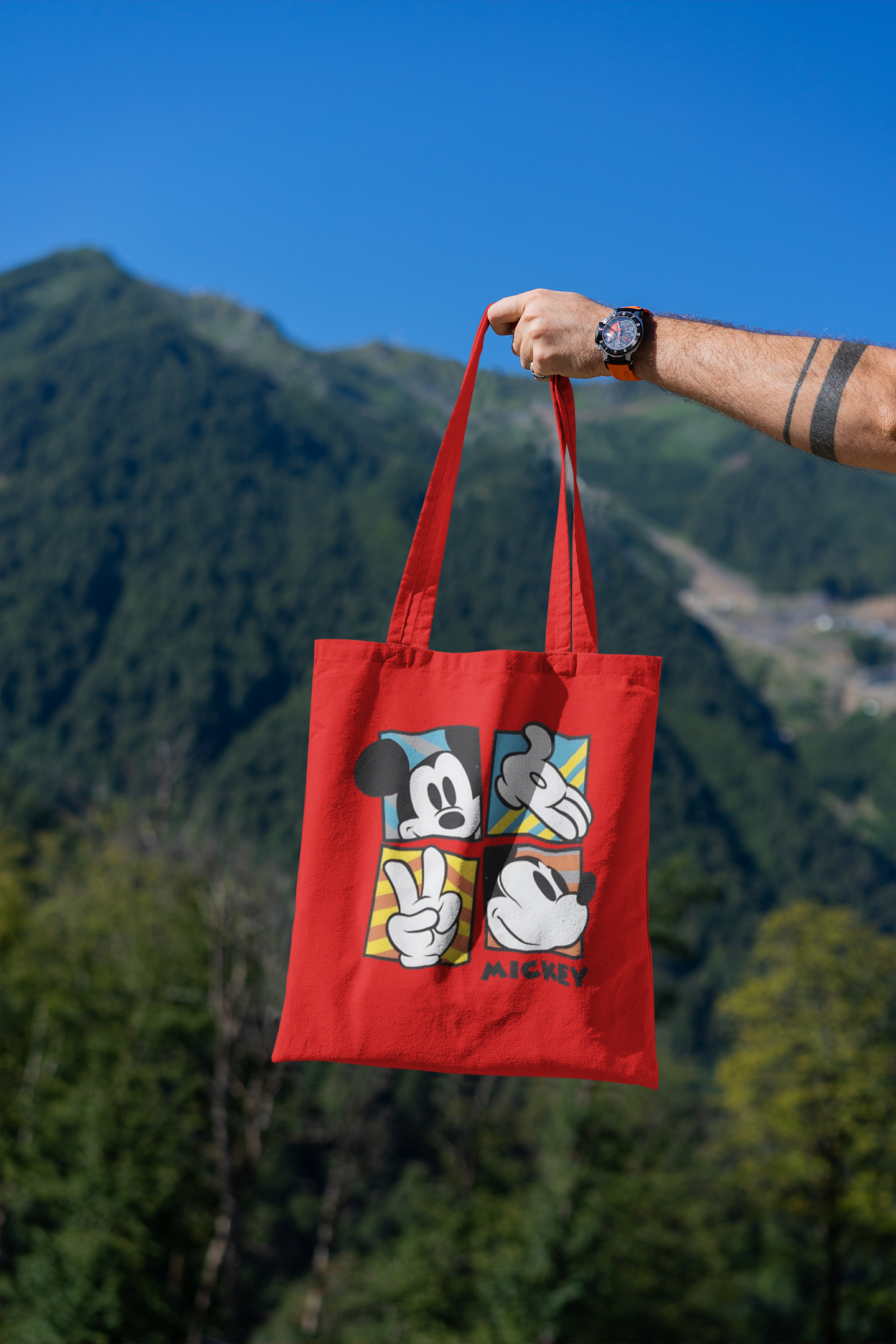 SCUBAAA Mickey Tote Zipper Bag