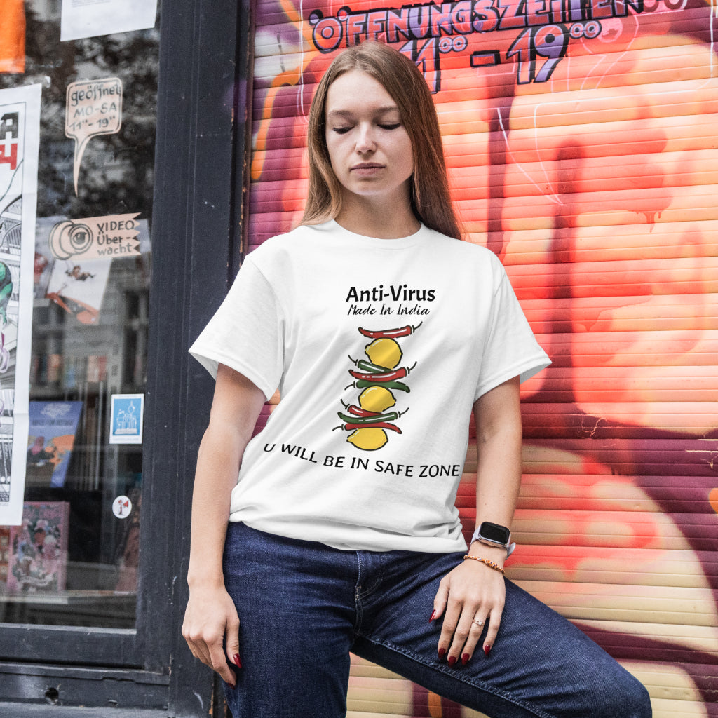 SCUBAAA Women's Nimbu-Mirchi: Guardian of Good Luck Oversized T-Shirt