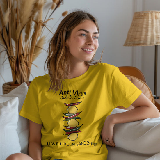 SCUBAAA Women's Nimbu-Mirchi: Guardian of Good Luck Oversized T-Shirt
