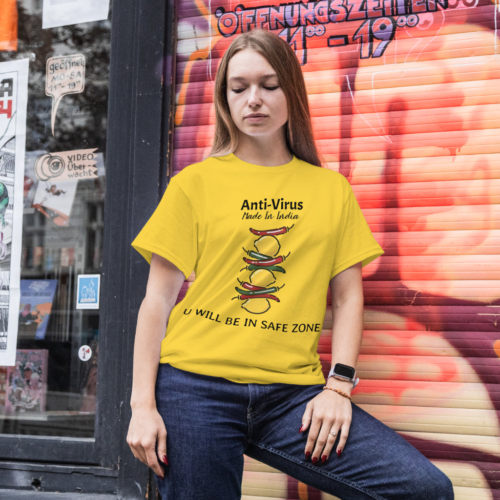 SCUBAAA Women's Nimbu-Mirchi: Guardian of Good Luck Oversized T-Shirt