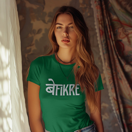 SCUBAAA Women's Befikre Half Sleeve Regular Fit T-shirt