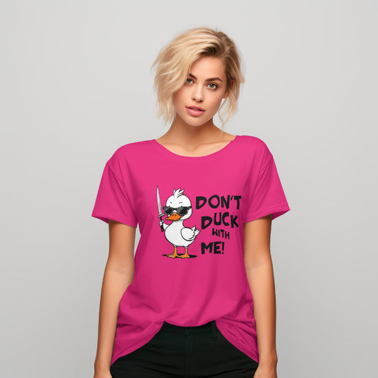 SCUBAAA  Women's Duck Half Sleeve Regular Fit T-shirt