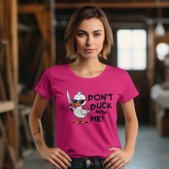 SCUBAAA  Women's Duck Half Sleeve Regular Fit T-shirt