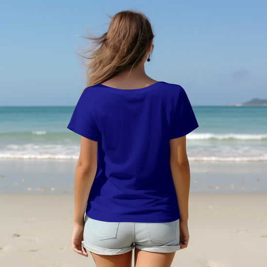 SCUBAAA Women's Stylish Serenity: A Modern Portrait Regular Fit T-shirt