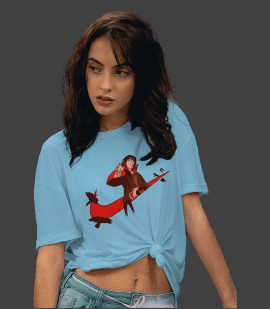 SCUBAAA Women's Itachi Uchiha Terry Oversized T-Shirt