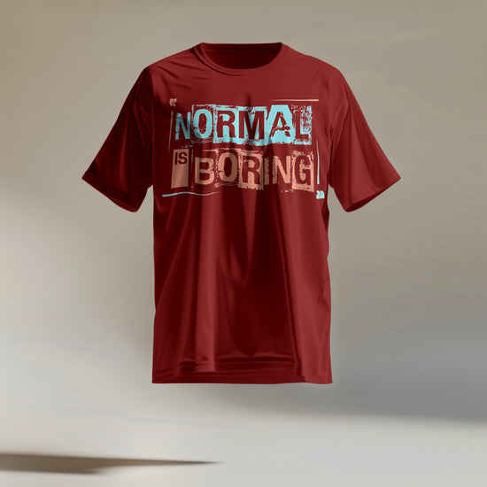 SCUBAAA Women's Normal is Boring – Embrace Uniqueness Oversized T-Shirt