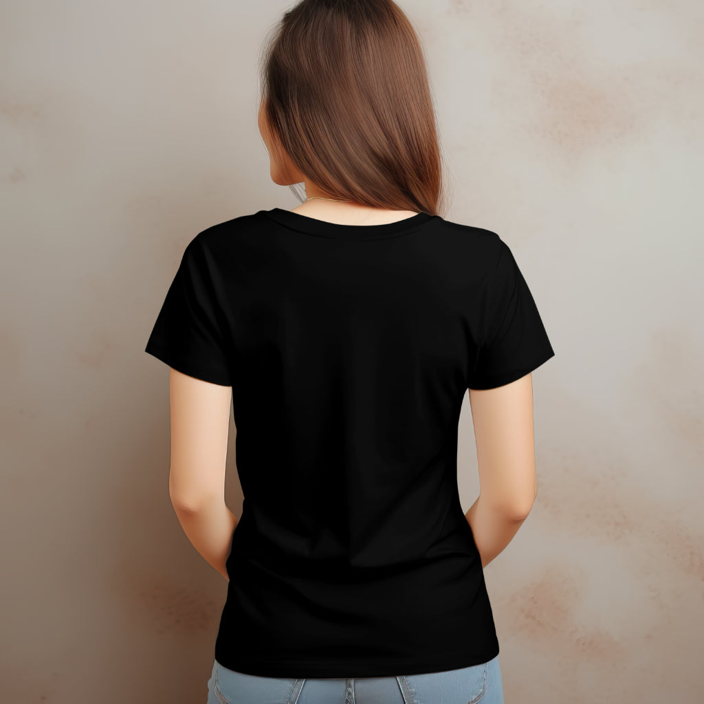 SCUBAAA Women's Smoke Half Sleeve Regular Fit T-shirt