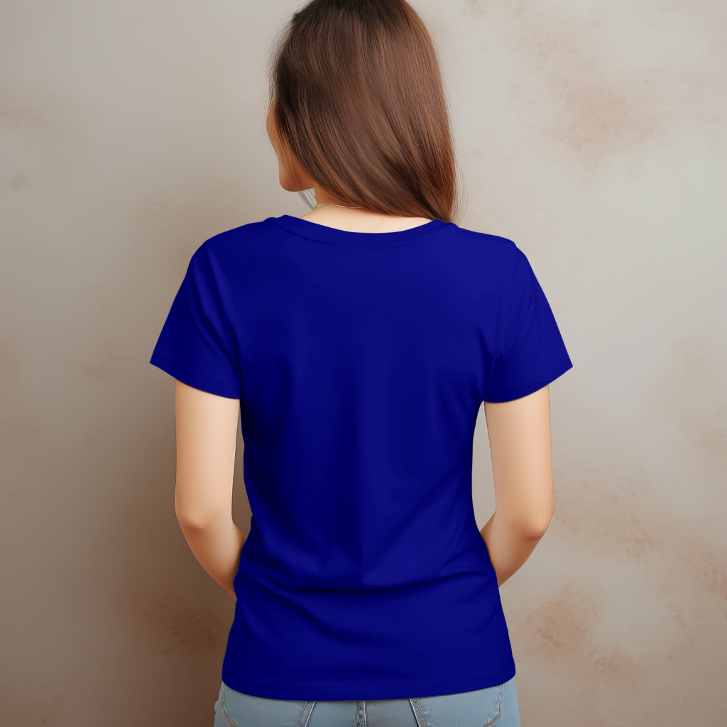 SCUBAAA Women's Overthinking in Progress Half Sleeve Regular Fit T-shirt