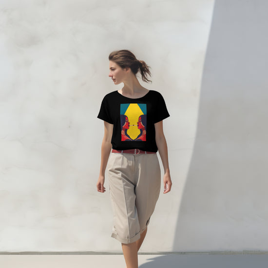 SCUBAAA Women's Smoke Half Sleeve Regular Fit T-shirt