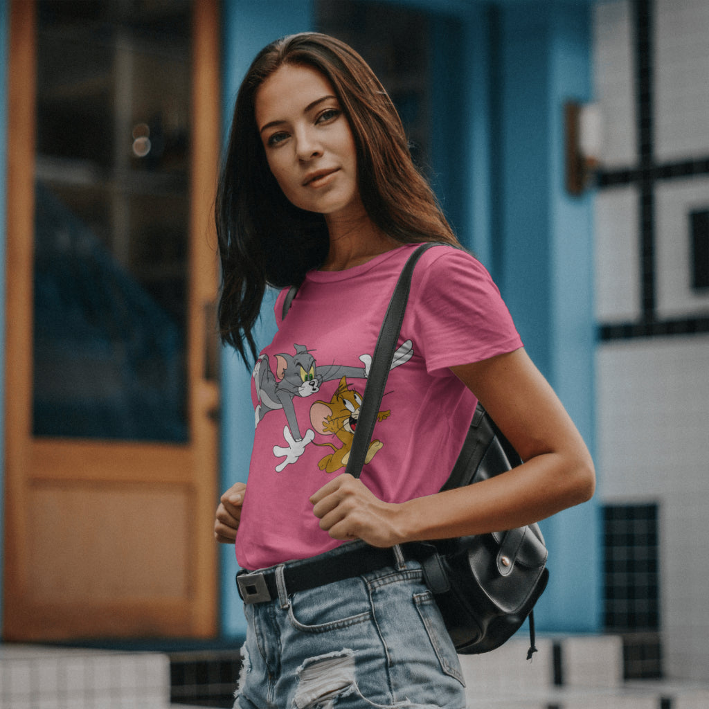 SCUBAAA Women's Tom & Jerry T-Shirt
