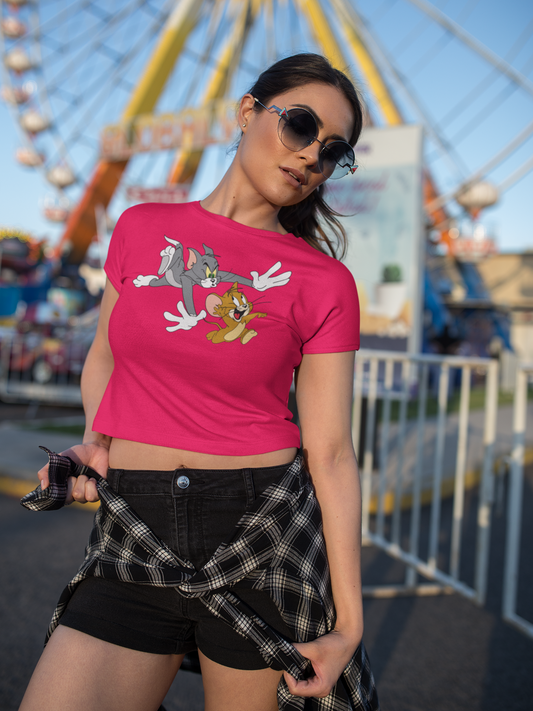 SCUBAAA Women's Tom & Jerry T-Shirt