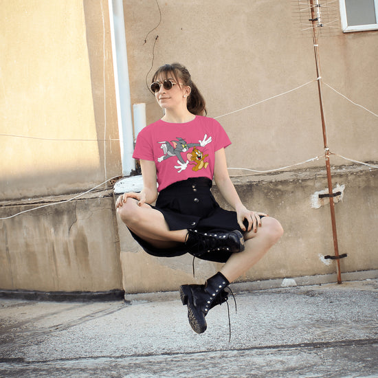 SCUBAAA Women's Tom & Jerry T-Shirt