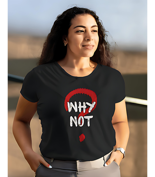 SCUBAAA Women's Why Not Half Sleeve T-Shirt