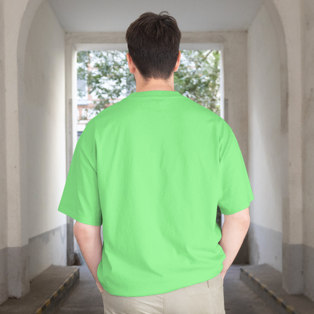 SCUBAAA Men's Lemon Aid Oversized Half Sleeve T-shirt