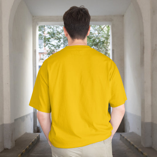 SCUBAAA Men's Lemon Aid Oversized Half Sleeve T-shirt