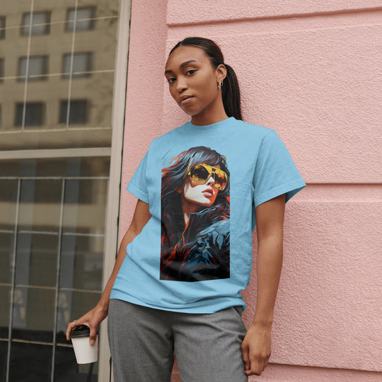 SCUBAAA Women's Fearless & Fierce Oversized Terry T-Shirt