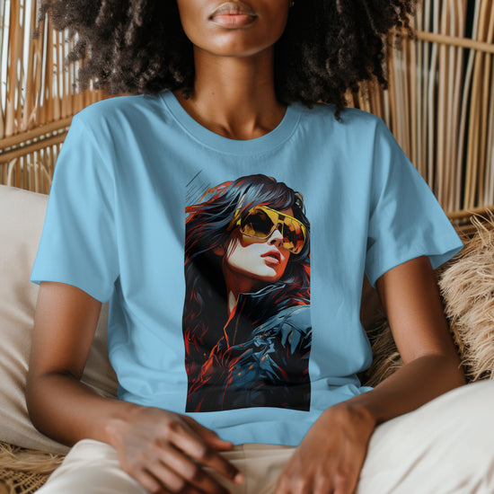 SCUBAAA Women's Fearless & Fierce Oversized Terry T-Shirt