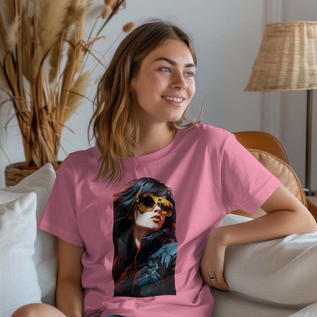 SCUBAAA Women's Fearless & Fierce Oversized Terry T-Shirt