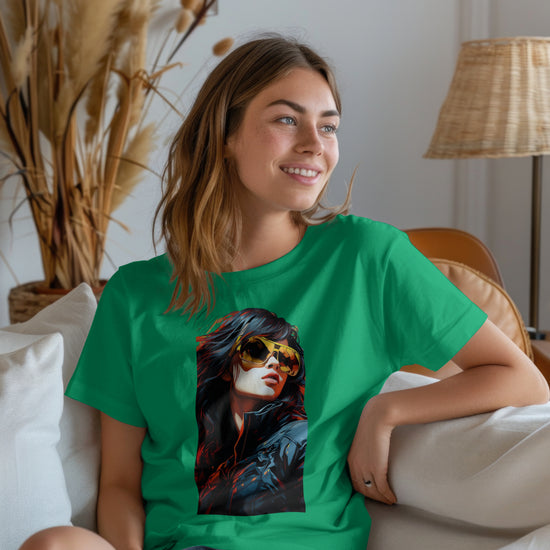 SCUBAAA Women's Fearless & Fierce Oversized Terry T-Shirt