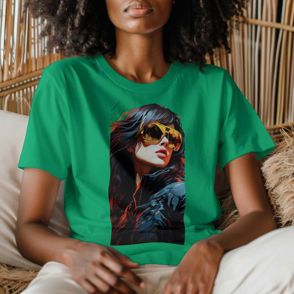 SCUBAAA Women's Fearless & Fierce Oversized Terry T-Shirt