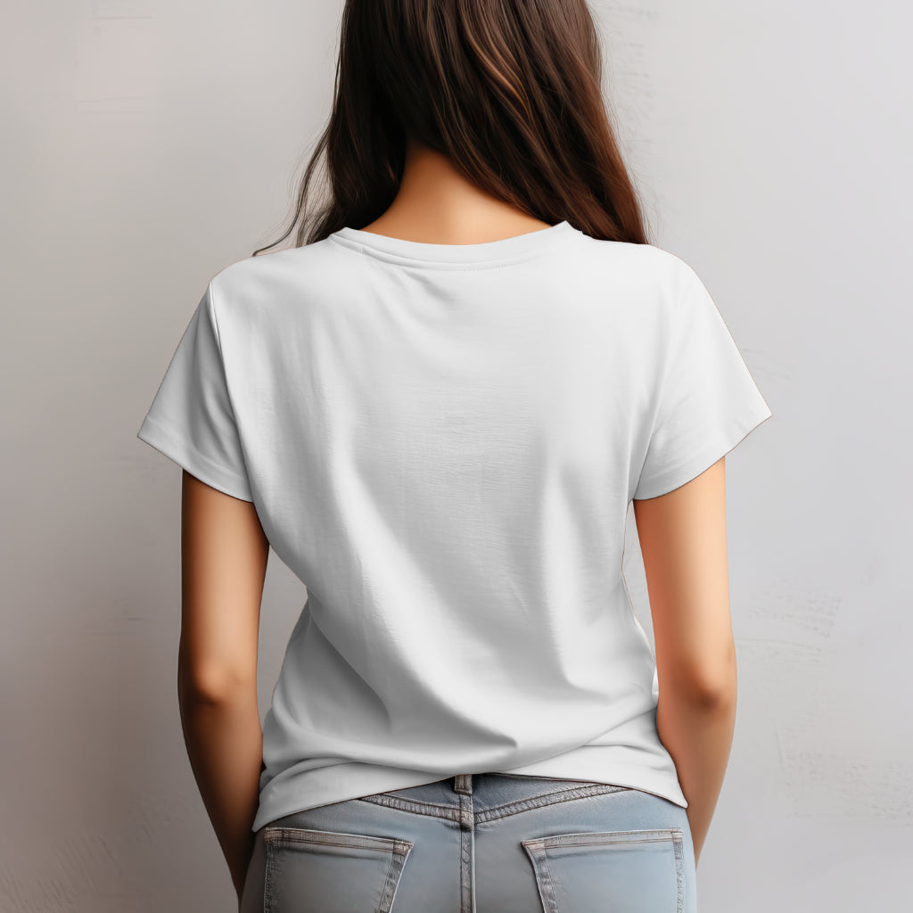 SCUBAAA Women's Minion Breaks Through Half Sleeve Regular Fit T-shirt