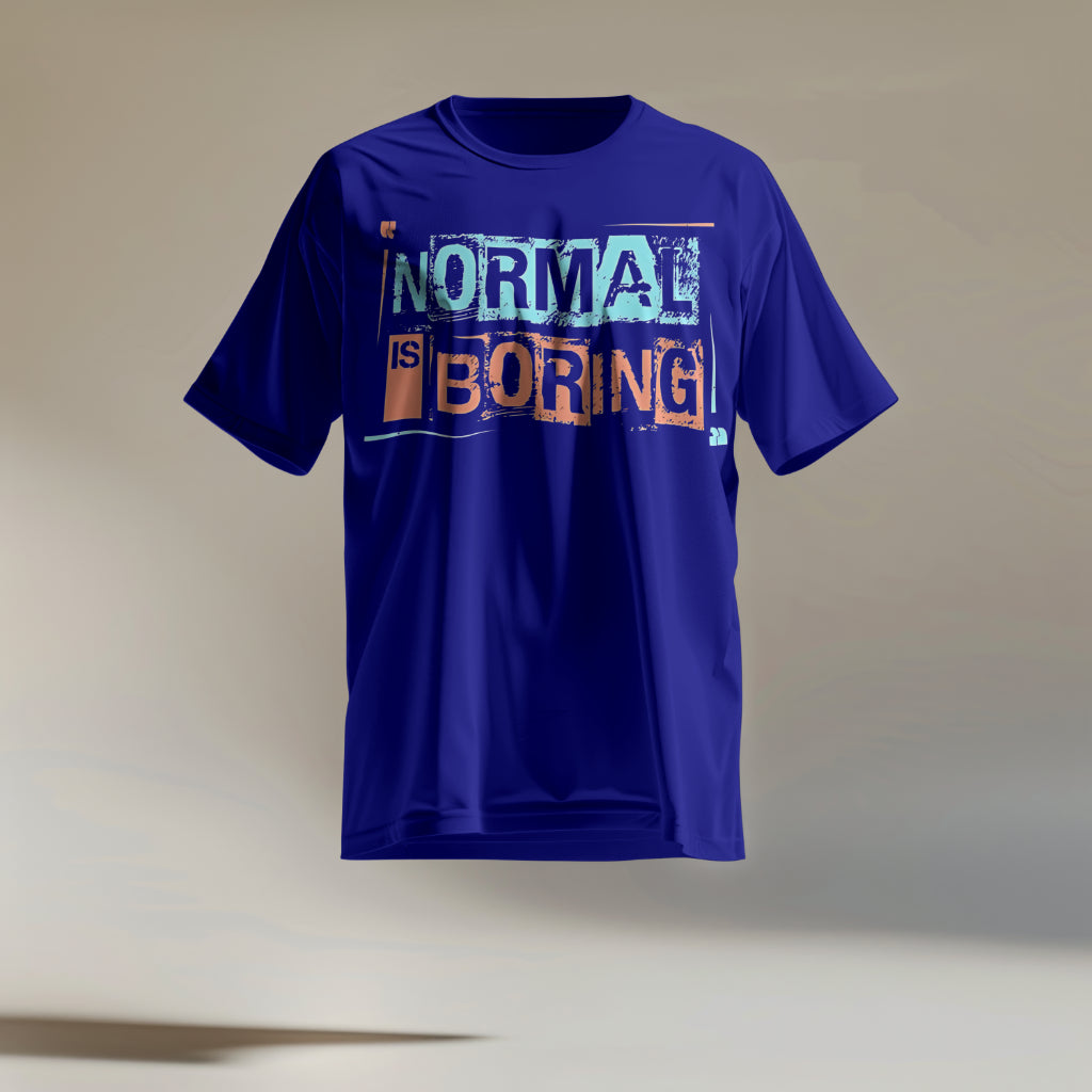 SCUBAAA Women's Normal is Boring – Embrace Uniqueness Oversized T-Shirt