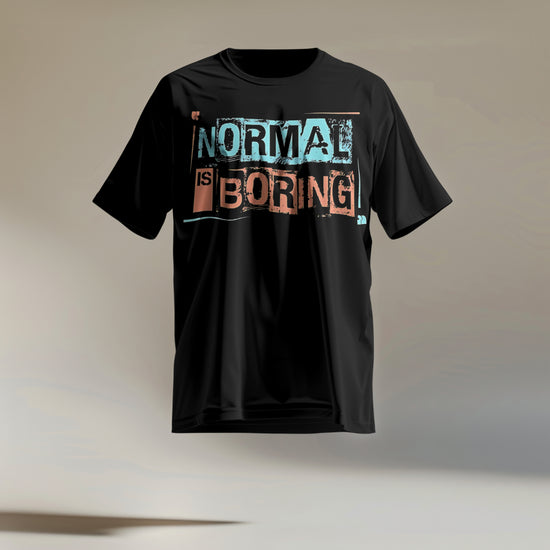 SCUBAAA Women's Normal is Boring – Embrace Uniqueness Oversized T-Shirt