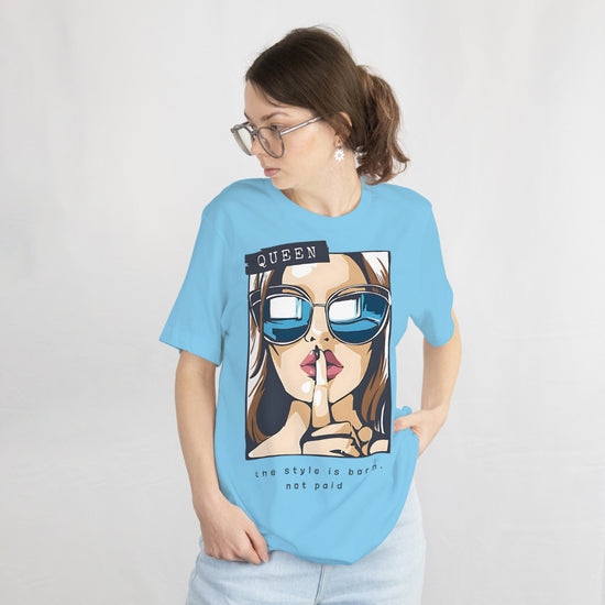 SCUBAAA Women's Queen of Style & Confidence Oversized T-Shirt