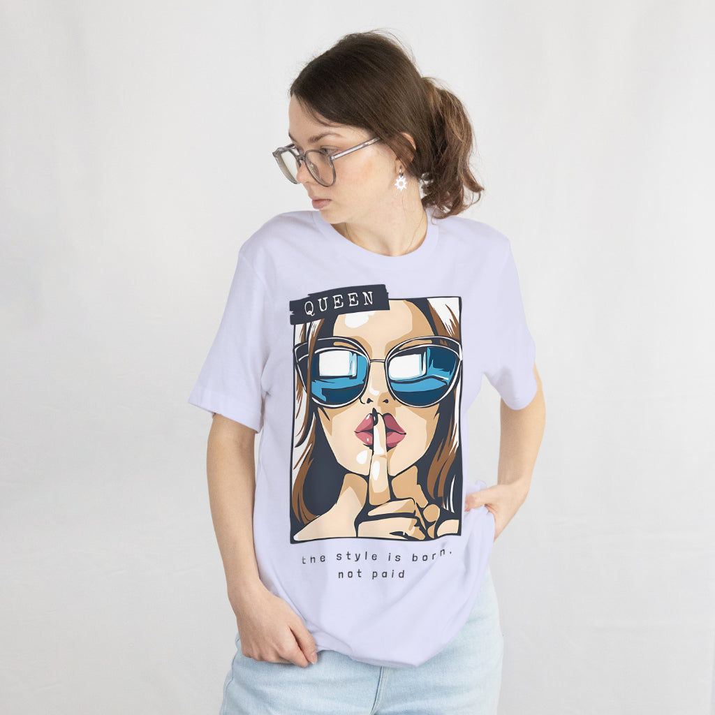 SCUBAAA Women's Queen of Style & Confidence Oversized T-Shirt