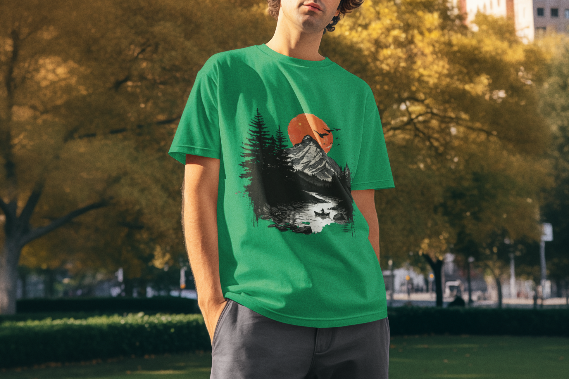 SCUBAAA Men's Adventure Terry Oversized T-Shirt