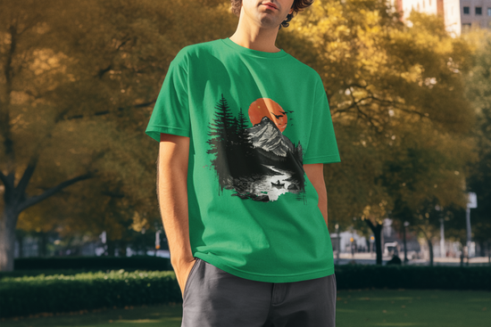 SCUBAAA Men's Adventure Terry Oversized T-Shirt