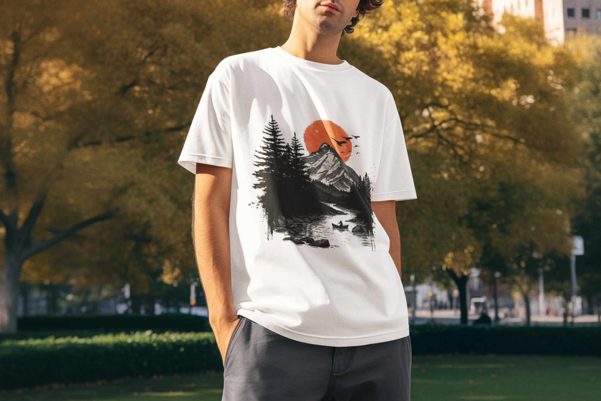 SCUBAAA Men's Adventure Terry Oversized T-Shirt