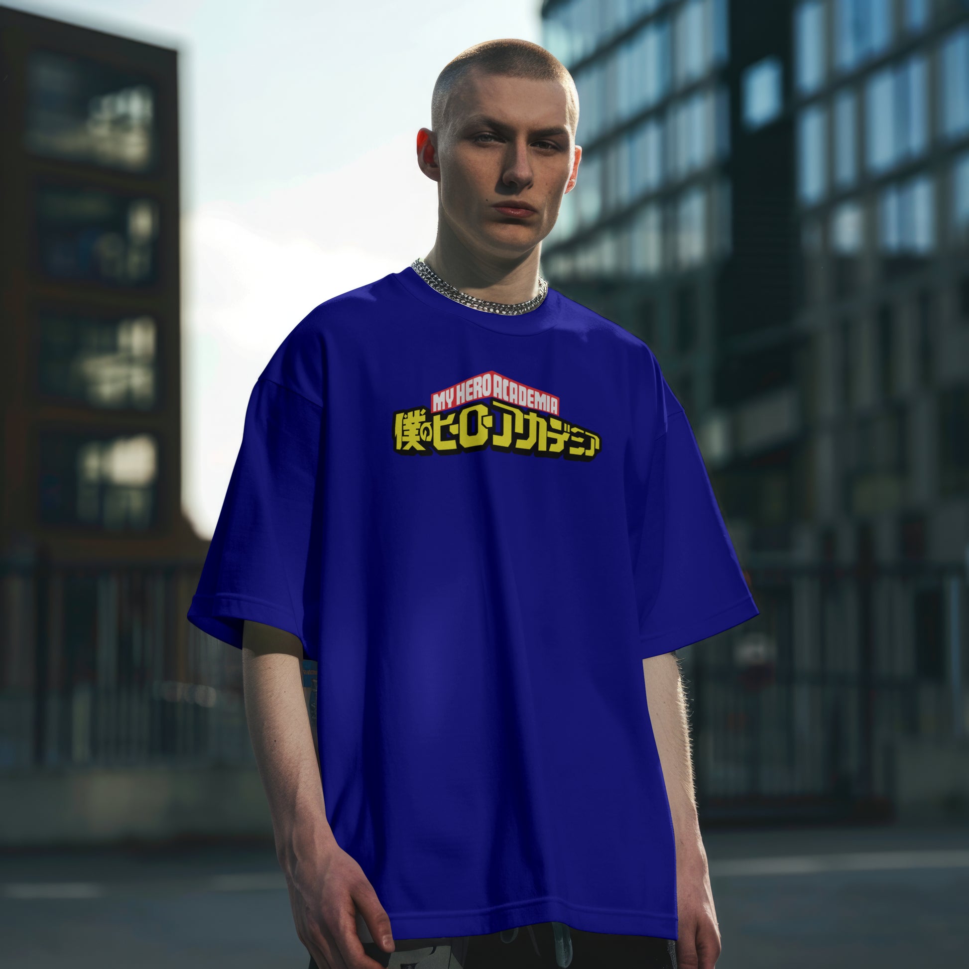 SCUBAAA Men's Heroic Kanji Edition Oversized T-shirt