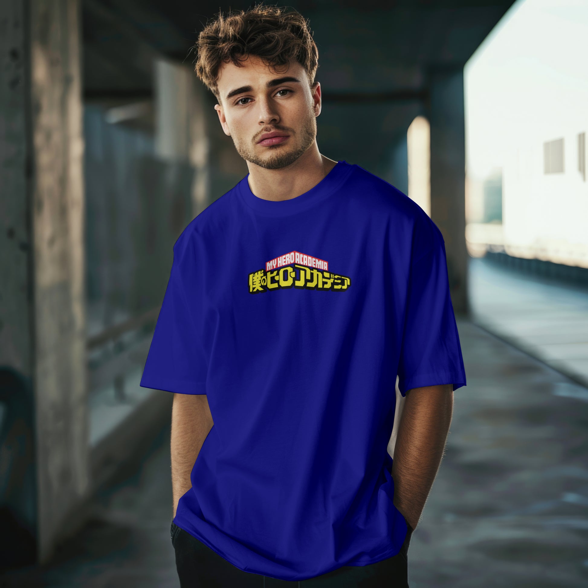 SCUBAAA Men's Heroic Kanji Edition Oversized T-shirt