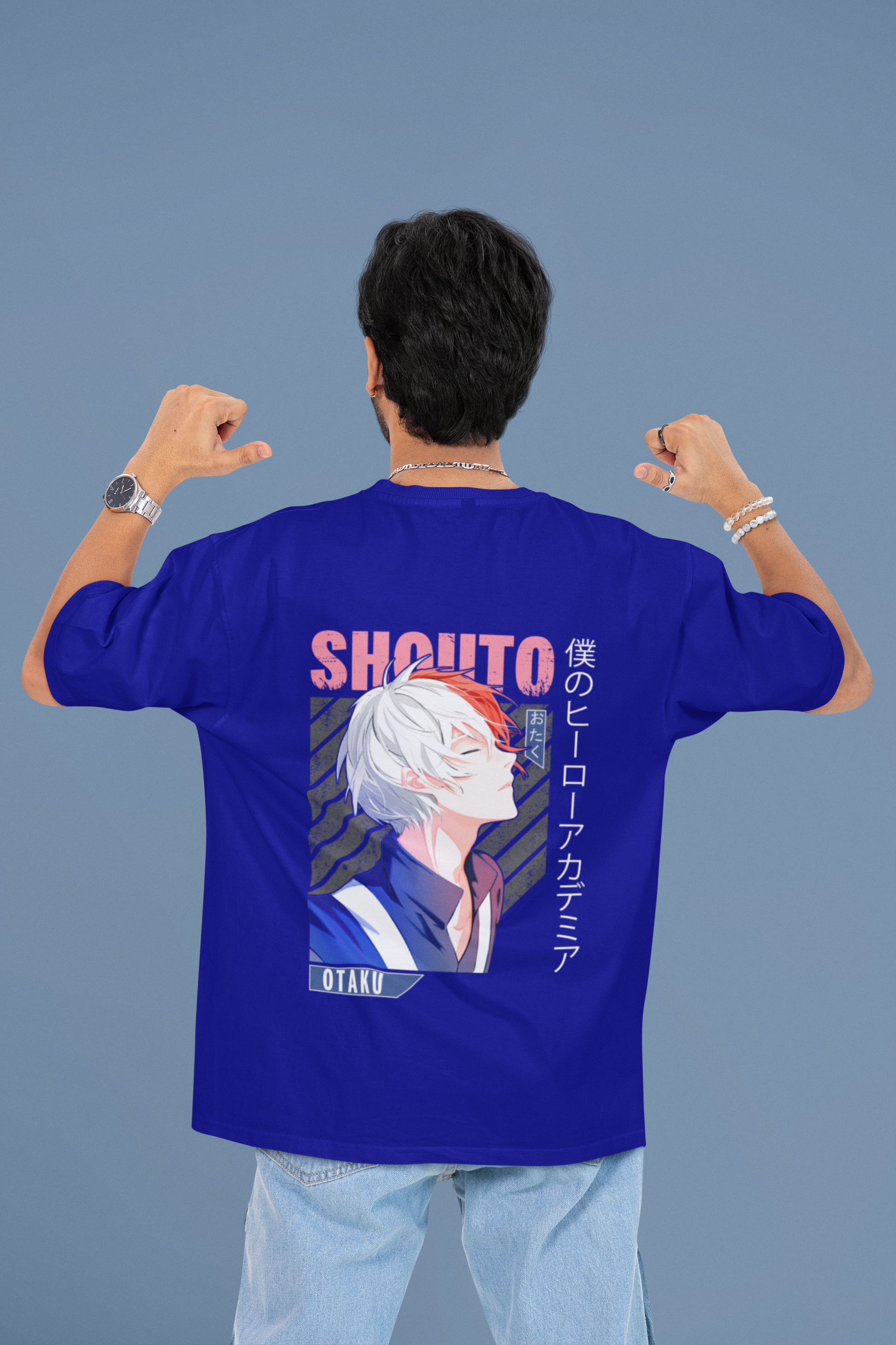 SCUBAAA Men's Heroic Kanji Edition Oversized T-shirt