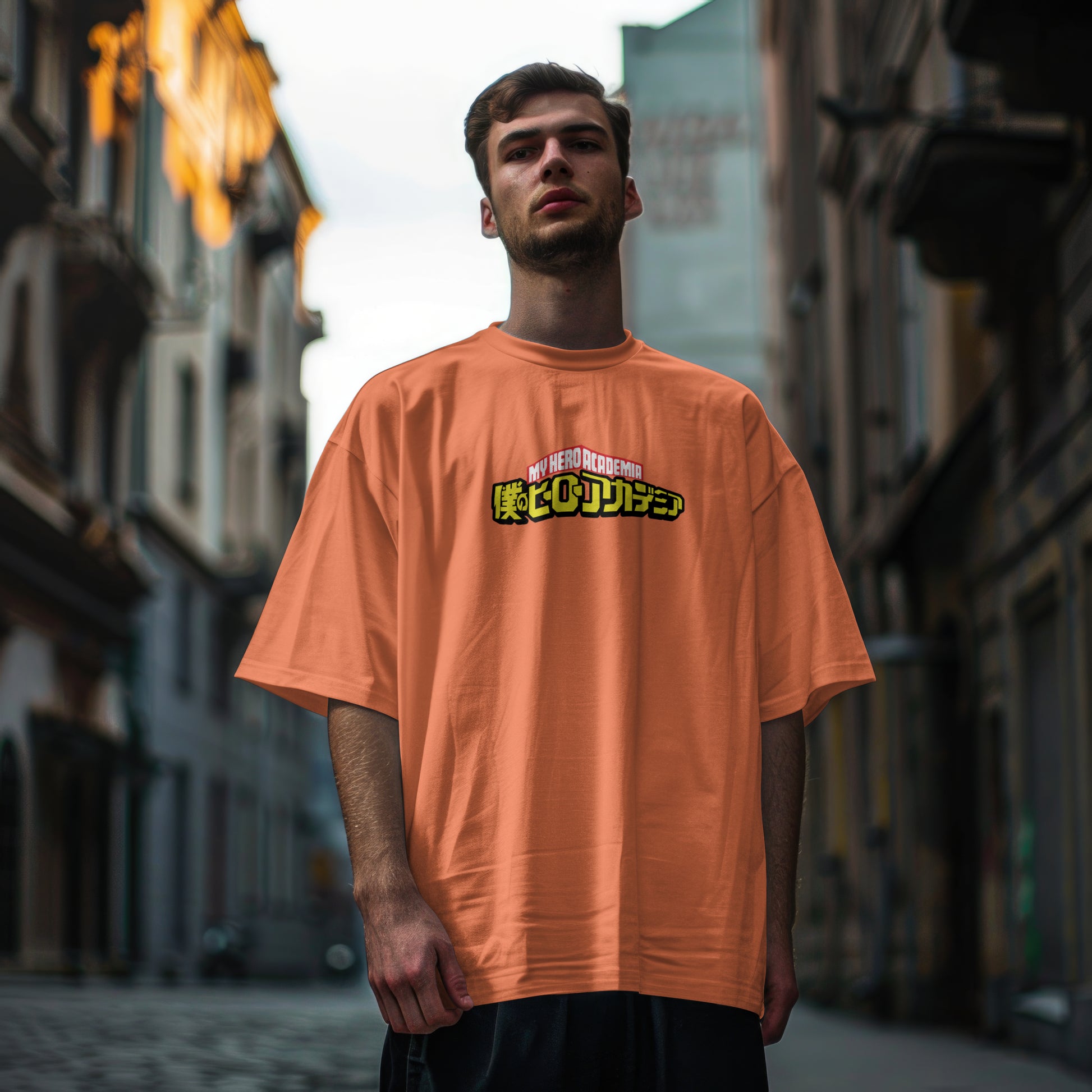 SCUBAAA Men's Heroic Kanji Edition Oversized T-shirt