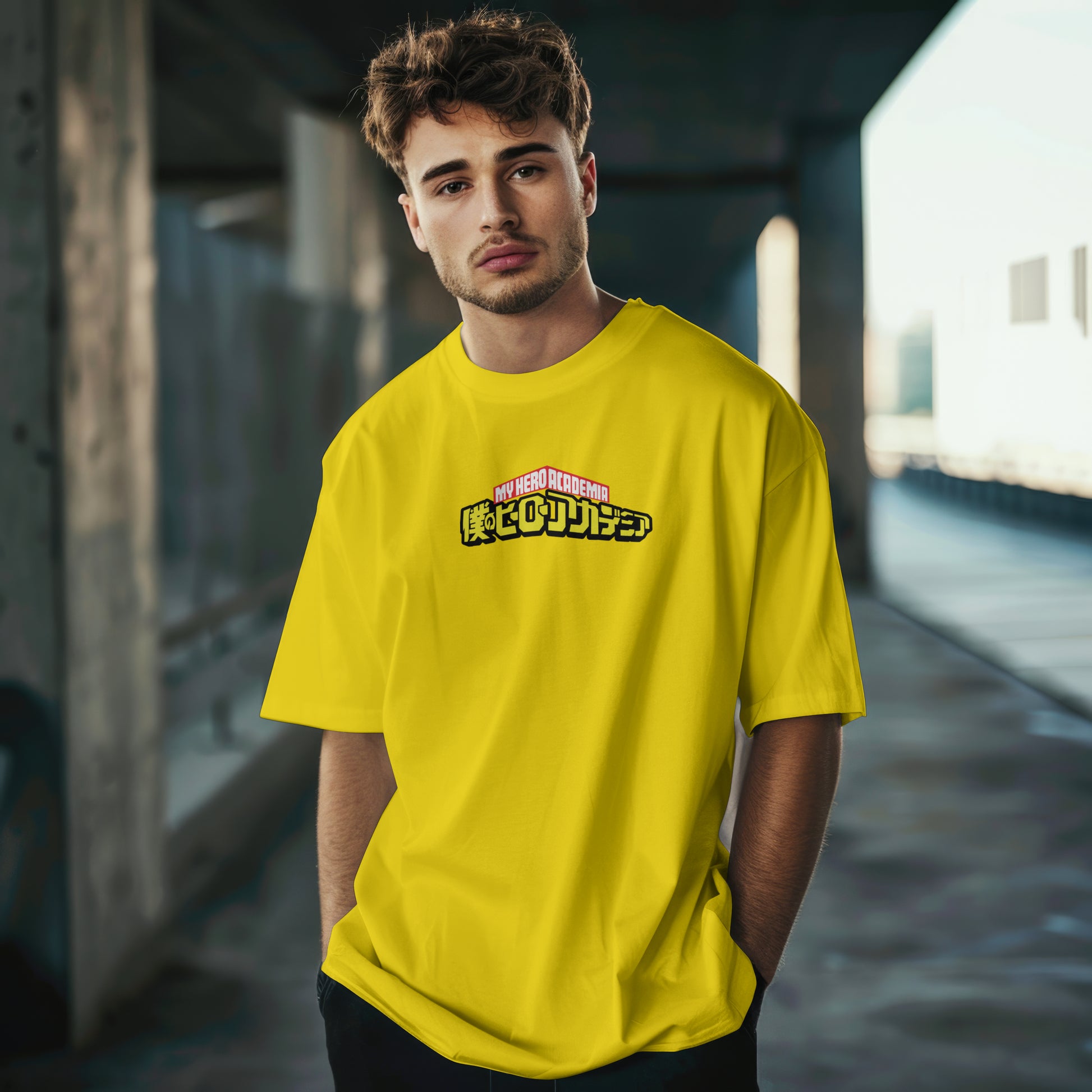 SCUBAAA Men's Heroic Kanji Edition Oversized T-shirt