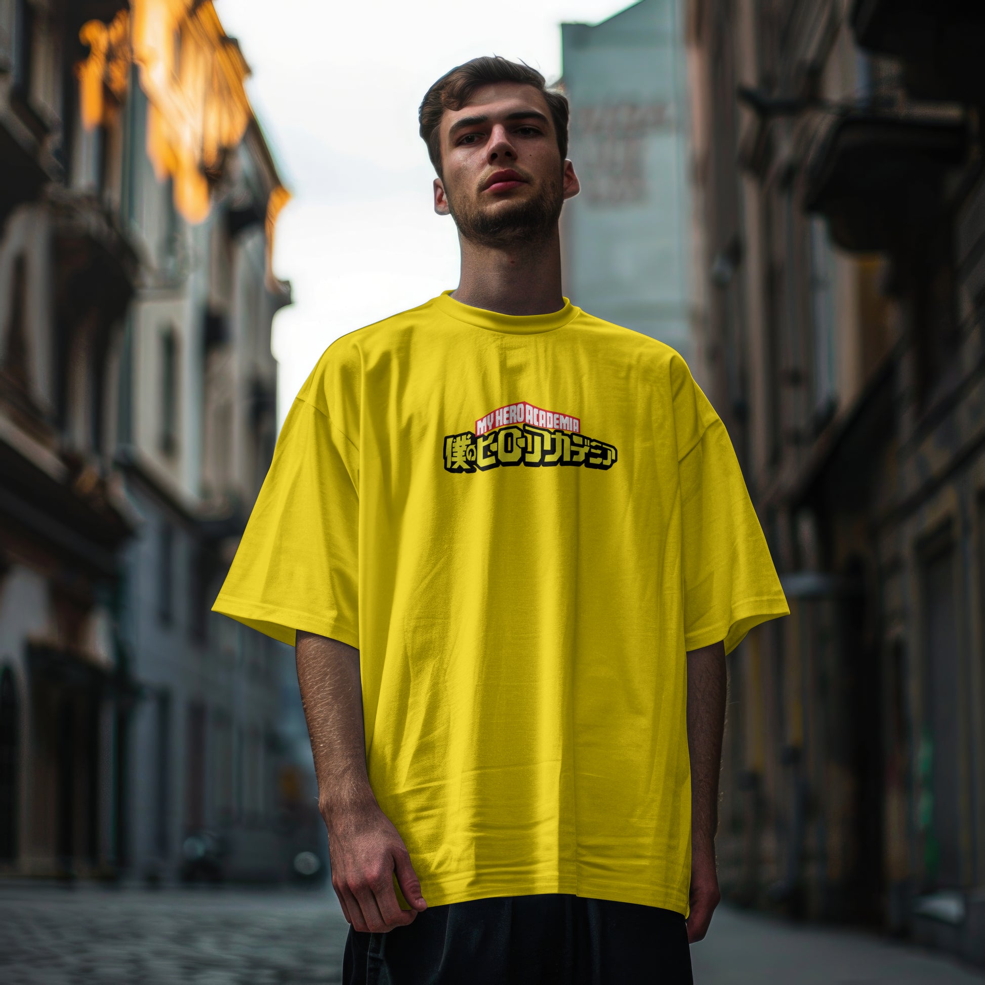 SCUBAAA Men's Heroic Kanji Edition Oversized T-shirt